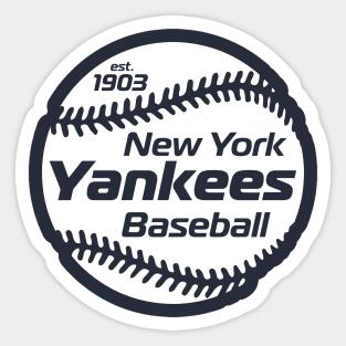 Yankees 80s Retro Ball Sticker